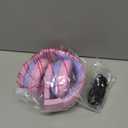 iClever BTH12 Kids Bluetooth Headphones,Colorful LED Lights,74/85dBA Safe Volume,85H Playtime,Bluetooth 5.2,Over Ear Headphones Built-in Mic for iPad/Tablet/Airplane,Blossom Pink