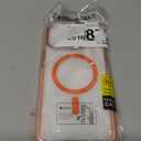 for iPhone 12 Pro Case, Magnetic Kickstand Case for Women, Clear Orange