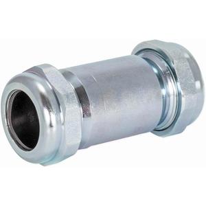 Eastman 4-3/8 Inch Long Pattern Compression Coupling, 1 Inch IPS, Galvanized Steel, 20566