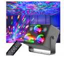 Party Lights,Disco DJ Strobe Light Stage Disco Ball Projector Effect Rave Dance Club Light Sound Activated with Remote Control for Parties Home Show KTV Pub Dance Karaoke Christmas