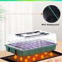 Seed Starter Tray with Grow Lights and Heat Mat, 3-in-1 Soil Meter, 80-Cell Seed Growing Tray, Germination & Plant Propagation Station for Indoor Plants 2-Pack