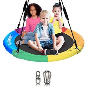 LGENDARY Saucer Swing for Kids and Adults - 40 Inch Round Outdoor Tree Swing LGENDARY Saucer Swing for Kids and Adults - 40 Inch Round Outdoor Tree Swing