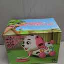 ToddlerCley Musical Puppy Toys for 1 Year Old Girl Gifts, 1st Birthday Gril Gift, Bilingual Baby Toy 6-12-18 Months, Learning Toy for 1 Year Old Boy Present with Sound Light (Pink)