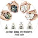 FANTIAN 5 lbs White Pebbles for Indoor Plants, Polished River Rocks, 1.5-2.5 inch Decorative White Stones for Plants Vase Fish Tank Garden and Landscaping Rocks