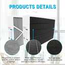2-Pack 16x25x5 MERV 16 Air Filter for Lennox X6672, HCC16-28 - Replacement for HCF16-16 & HCF16-10 - Carbon Enhanced HVAC Furnace Air Filter - Actual Size: 15.8 x 24.8 x 4.3 Inches