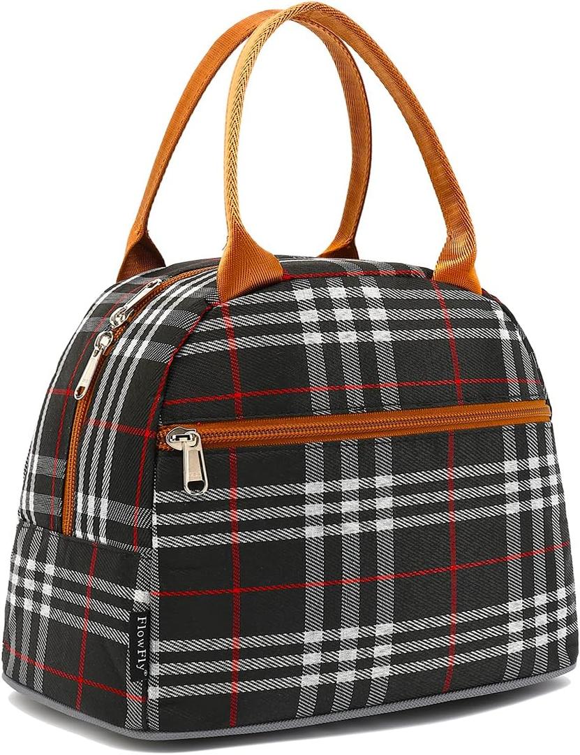 FlowFly Insulated Lunch Cooler Bag - Tote Bag Organizer for Women/Men, W&B