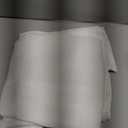 NICETOWN White Semi Sheer Kitchen Curtains 36 inch Length, Rod Pocket & Back Tab Faux Linen Blend Privacy with Light Filtering Window Drapes for Cafe, W34 x L36, 2 Panels