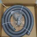 HOXHA 3/4 Inch 6 Ft Electrical Conduit Kit AC Whip Kit Flexible PVC Non Metallic Liquid Tight Conduit, Electrical Wire Conduit Pipe with Straight and 90-Degree Conduit Connector Fittings