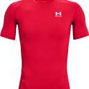 Under Armour Men's HeatGear Compression Short-Sleeve T-Shirt (Red, M)