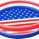 SWIMLINE Americana 3 Ring Kiddie Pool 60'' X 12'' | For Kids Toddlers Children Adults| Ball & Sand Pit Outdoor Indoor Garden Backyard Summer Fun | Blow Up Thick Durable Inflatable Splash Pad Sprinkler