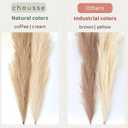 43" / 3.6 ft Pampas Grass Tall 4 Pcs - Artificial Large Pampas Grass Decor for Floor Vase, Room Decor, Home Decor, Boho Decor (Coffee & Cream)
