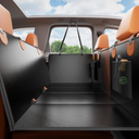 Back Seat Extender Cover Protector For Dogs, Pets, Hard Bottom PU Leather