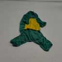 DELIFUR Dinosaur Dog Halloween Costume Pet Dino Hoodie for Small Dogs Cats (L, Green)