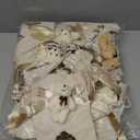 Shinylin 24 Pcs Gift Bags for Baby Shower 5.3 x 7.1 Inch Cute Plush Bear Party Favor Linen Drawstring Bag for Guest Bulk with Bear and Thank You Acrylic Sign Baby Shower Party Supplies(Beige)