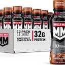 Muscle Milk Pro Advanced Nutrition Protein Shake, Knockout Chocolate, 11.16 Fl Oz (Pack of 12), 32g Protein, 1g Sugar, 16 Vitamins & Minerals, 5g Fiber, Workout Recovery, Energizing Snack, Best By: JUN 09 2026