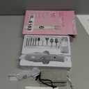 Professional Nail Drill Kit: Electric Nail File with LCD & Lamp, Long-Lasting Thick Toenail Grinder, Rechargeable & Cordless Toe Nail Dremel Tools for Women & Men Manicure and Pedicure Gifts