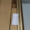 2 Pack Heavy Duty Curtain Rods for Windows 28 to 48 Inch, 1 Inch Gold Curtain Rods Set of 2 Pack for Outdoor, Farmhouse, Bedroom, Adjustable Easy Install Drapery Rod (A2,Gold,30"-60"-2Pack)