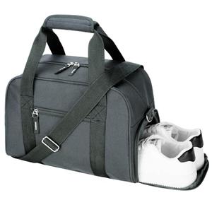 SeaRock 14 inch Small Gym Bag for Men & Women, Mini Duffle Bag with Shoe Compartment, Carry On Duffel Bag for Travel Sports, Dark Grey