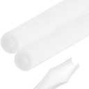 2pcs Pipe Insulation Foam Tube 1-3/16" ID x 2-3/8" OD 3ft Heat Preservation Foam Pipes [for Copper Water Pipe Freeze Protection] - 30mmx60mm/White
