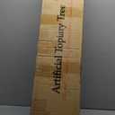 Artificial Topiary Trees 3 Foot Artificial Cedar Trees UV Resistant Potted Plant Set of 2 Faux Bushes Fake Shrubs for Outdoor Indoor Front Porch Garden