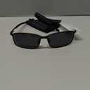 Men's Polarized SunglassesUltra Light Rectangular Metal Frame with Spring Hinge for Driving & Golf