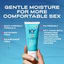 K-Y Jelly Personal Lubricant, Body-Friendly Water-Based Formula, Safe for Anal Sex, Safe to Use with Latex Condoms. Glide into a Wetter, Better Experience Every Day. for Men, Women, Couples, 4 FL OZ