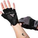 Shock Pro Weight Lifting Gloves for Men & Women  Breathable Gym Workout Gloves with Foam-Padded Grip for Weightlifting, Cycling, Riding, Climbing  Lightweight Durable Design (Medium)
