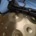 Handpan 22 Inches Drum Set, 440Hz 10 Notes Hand Drum Instrument, Premium Steel Hand Drum, Includes Carrying Case, Drumsticks, Spiral Wraps, Instruction Guide