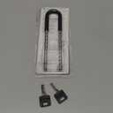 Master Lock 527D Adjustable Shackle Padlock with Key, Black