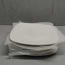 NUTRIUPS 10.5'' Dinner Plates Set of 6, 26.5cm Square Dinner Plates Ceramic, Salad Plates, White Plates-Microwave & Dishwasher Safe, Standard, 10.5-6