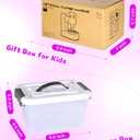 Fabric Flower Bouquets Toys for Girls Ages 4-8, DIY Flowers Craft Kits for Kids, Flowers Making Toy with Storage Box, Arts & Crafts for 4 5 6 7 8 Years Toddler Girl, Gift for Birthday & Christmas (purple)