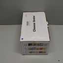 Cambom Rotary Cheese Grater Hand Crank Cheese Shredder for Fresh Cheese, Vegetable, Nuts,Non-slip Suction Base, Free Cleaning Brush Three Blades,Deep Blue