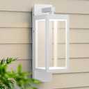 Outdoor Wall Light Fixtures, Outdoor Light Fixtures Wall Mount, Wall Sconce Lighting with Led Bulbs, Anti-Rust Modern Matte Black Outside Lights for Patio Front Door Entryway Garage