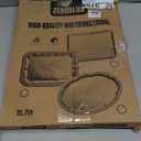 4-Pack 15.7" x 11.8" Silver Serving Trays for Party Set - Oval Floral Engraved Serving Platters, Wedding Birthday Mirror Tray for Easter, Food, Appetizer, Charcuterie, Cookies, Desserts