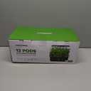 Ahopegarden Hydroponics Growing System kit: 12 Pod Indoor Herb Garden with Smart Environmental Detection LED Grow Light LCD Display Hydroponic Planter for Vegetables Herb Lettuce Home Gardening (Black)