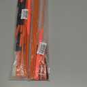 Bike Safety Flag with Pole 2 Sets, 6-Foot Adjustable Height Sturdy Fiberglass Tear-Resistant Waterproof Orange Safety Flag (Orange and Red)