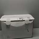 LUE BONA Adjustable Vanity Stool, 360°Swivel Vanity Chair for Makeup Room, Brown Stool Chair for Vanity, Small Faux Leather Vanity Stools for Bathroom, Living Room