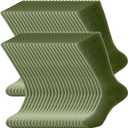 24 Pairs Men's Army Green Crew Socks Military Cotton Army Socks for Soldiers Firefighters Police Outdoor Sports, One Size