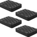 4 Pack Solid Rubber Auto Lift Pads, Anti-Skid Lift Block Spacer Pad for Car Lifts, Jacks and Racks, 3000lbs Loading Capacity, 6-1/3" x 4-3/4" x 1"