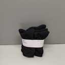 Nike Unisex Adult Everyday Cushioned Training Ankle Socks (6-Pack) (Large, Black/White)