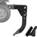 3 Point Trencher Ripper Attachment fit 2" Receivers, Hitch Mounted Ripper for Tractor Lawn Mower ATV UTV, Adjustable Subsoiler Plow with Replacement Plough Blade in Garden Farm Bury Pipes Sow Seeds