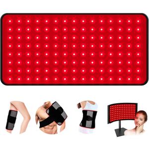 Red Light Therapy for Body and Face, Red Light Therapy Mat, 3 in 1 Mat/Belt/Stand Removable 660NM & 850NM Infrared Red Light Therapy Panel Device, Light Therapy for Face, Waist, Back, Knees and Legs