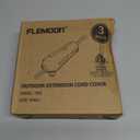 Flemoon [3 Pack] Outdoor Extension Cord Safety Cover with Waterproof Seal, Weatherproof Electrical Connection Box to Protect Outdoor Outlet, Plug, Socket, Christmas Holiday Decoration Light, Black