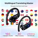 AI Real-Time Translation Earbuds: 166 Languages Translator Headphones