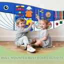 Whale Montessori Busy Board Toddler Busy Board, Activities Foldable Montessoris Toys for 3+ Years Old Wall Panel