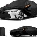 Waterproof Car Cover Replace for 2013-2025 Lexus is IS200 IS200t IS250 IS300 IS350 IS500 ISF, 6 Layers All Weather Car Covers with Zipper Door & Windproof Bands for Snow Rain Dust Hail Protection