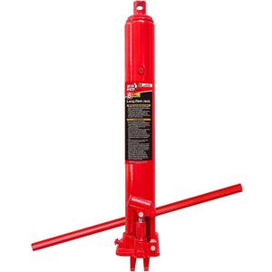BIG RED T30806 Torin Hydraulic Long Ram Jack with Single Piston Pump and Clevis Base (Fits: Garage/Shop Cranes, Engine Hoists, and More): 8 Ton (16,000 lb) Capacity, Red