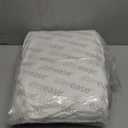 AllerEase 100% Organically Grown Cotton Top Waterproof Mattress Pad Queen Size Plush Hypoallergenic Fill Allergy Defense Fabric Machine Washable Stretch Sidewalls Fitted Mattress Cover Topper (White)