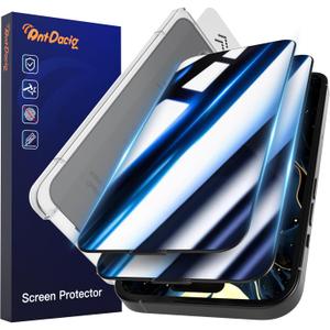 AntDacig 9H+ Glass for iPhone 14 Pro Max Privacy Screen Protector [Military Grade & Shatterproof] Screen Protector 14 Pro Max Tempered Glass Full Coverage Protection, 2 Packs
