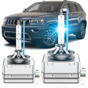 Fit for Jeep 2017-2021 Compass 2014-2021 Grand Cherokee 2014-2018 Cherokee D3S HID Xenon Headlight Bulb, 350% Brightness, High Low Beam Light Bulbs, 8000K White Blue, Pack of 2